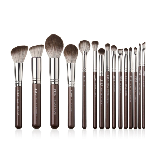 Jessup Beauty - *Makeup Essentials in a Box* - 15 Brush Set - Shimmer Brown