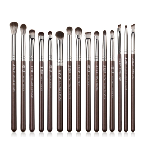 Jessup Beauty - *Makeup Essentials in a Box* - 15 Brush Set - Shimmer Brown