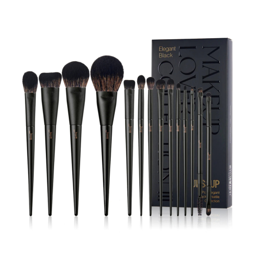 Jessup Beauty - *Makeup Lover Collection III* - Set of 14 brushes - Elegant Black