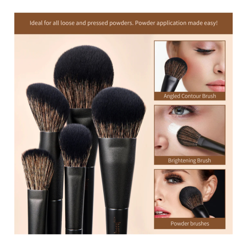 Jessup Beauty - *Makeup Lover Collection III* - Set of 14 brushes - Elegant Black