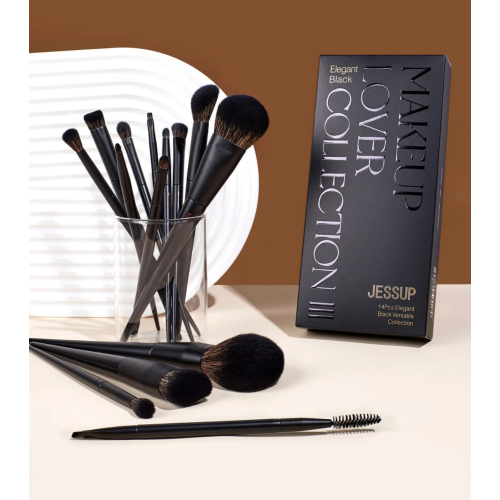Jessup Beauty - *Makeup Lover Collection III* - Set of 14 brushes - Elegant Black