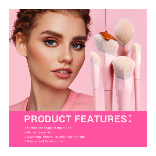 Jessup Beauty - *Makeup Lover Collection IV* - Set of 14 brushes - Crystal Pink