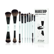Jessup Beauty - *Makeup Lover Collection V* - Set of 10 brushes - Bright Cyan