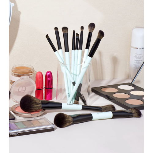 Jessup Beauty - *Makeup Lover Collection V* - Set of 10 brushes - Bright Cyan