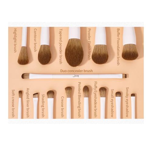 Jessup Beauty - *Makeup Lover Collection* - Brush Set 14 pieces - T329: Light Gray