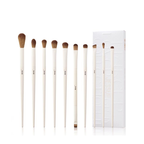 Jessup Beauty - *Makeup Lover Collection* - 10 Piece Brush Set - T330: Light Gray