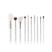Jessup Beauty - 10 pcs Brush Set - T243: White/Silver