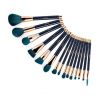 Jessup Beauty - 15 pcs Brush Set - T113: Blue/Dark Green