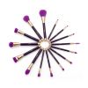 Jessup Beauty - 15 piece brush set - T114: Purple/Dark Violet
