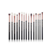 Jessup Beauty - 15 pcs Brush Set - T157: Black/Rose Gold