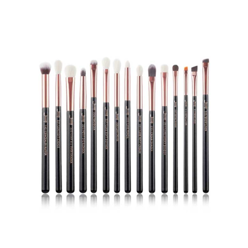 Jessup Beauty - 15 pcs Brush Set - T157: Black/Rose Gold