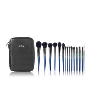 Jessup Beauty - 18 pcs Brush Set + Bag - T263: Royal Blue Luxury Set