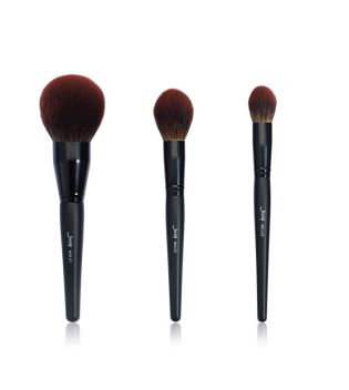 Jessup Beauty - 3 piece brush set Black Shimmer Collection - T274: Makeup Lover (Phantom Black)