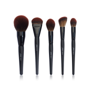 Jessup Beauty - 5 pieces brush set Black Face Collection - T273: Makeup Lover (Phantom Black)