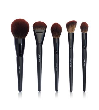 Jessup Beauty - 5 pieces brush set Black Face Collection - T273: Makeup Lover (Phantom Black)