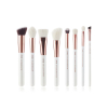 Jessup Beauty - 8 piece brush set - T219: White/Rose Gold