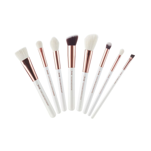 Jessup Beauty - 8 piece brush set - T219: White/Rose Gold