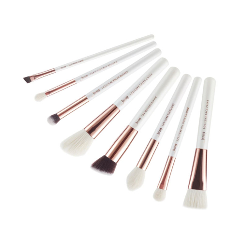 Jessup Beauty - 8 piece brush set - T219: White/Rose Gold