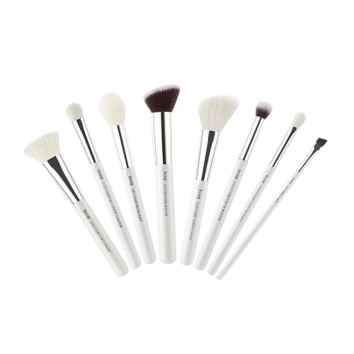 Jessup Beauty - 8 piece brush set - T239: White/Silver
