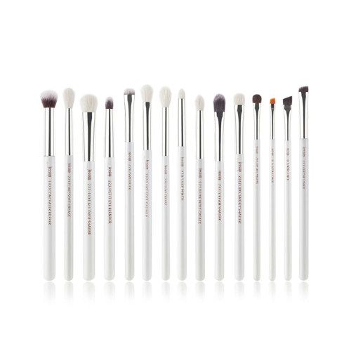 Jessup Beauty - 15 pcs Brush Set - T237: White/Silver