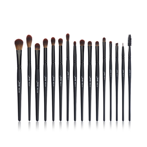 Jessup Beauty - Black Precision 16 Piece Brush Set - T272: Makeup Lover (Phantom Black)