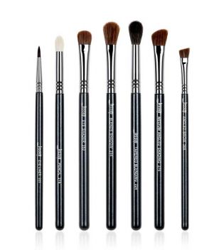 Jessup Beauty - 7 pcs Brush Set - T122: Black/Silver