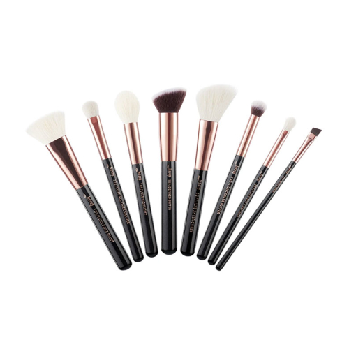 Jessup Beauty - 8 piece brush set - T159: Black/Rose Gold