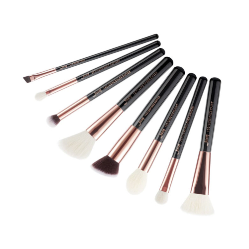 Jessup Beauty - 8 piece brush set - T159: Black/Rose Gold