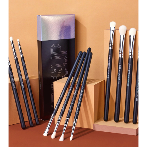 Jessup Beauty - Brush set PRO 11pcs - T340: Black/Silver