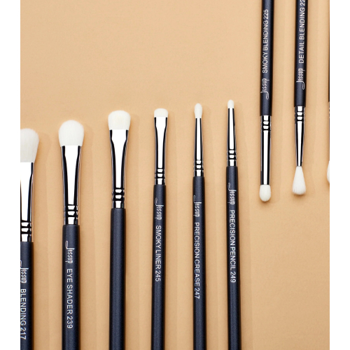 Jessup Beauty - Brush set PRO 11pcs - T340: Black/Silver