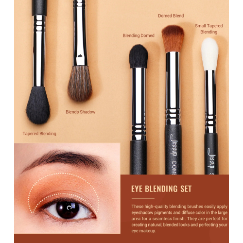 Jessup Beauty - Brush set PRO 13pcs - T338: Black/Silver