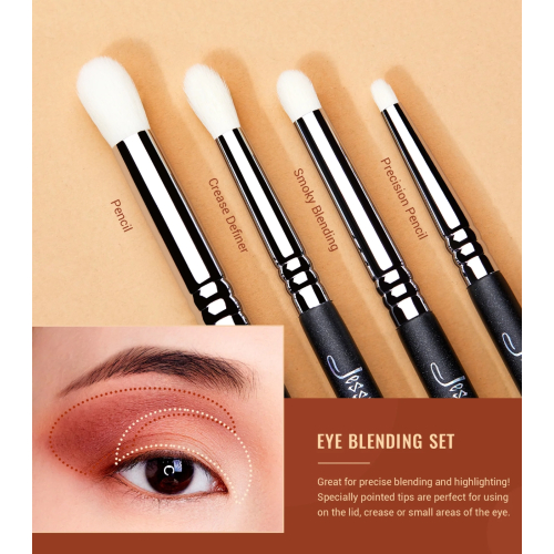 Jessup Beauty - Brush set PRO 13pcs - T338: Black/Silver