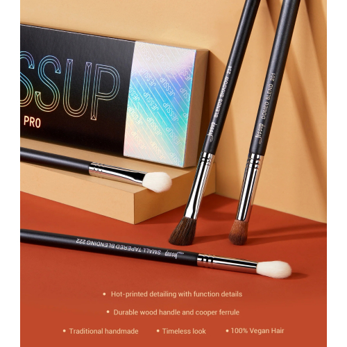 Jessup Beauty - Brush set PRO 13pcs - T338: Black/Silver