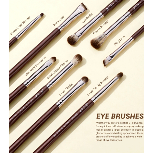 Jessup Beauty - *The Artists Eye Brush* - Set of 15 brushes - Shimmer Brown