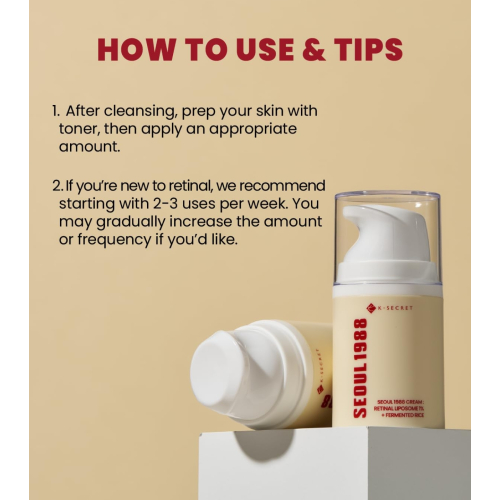 K-Secret - *Seoul 1988* - Cream Retinal Liposome 1% + Fermented Rice
