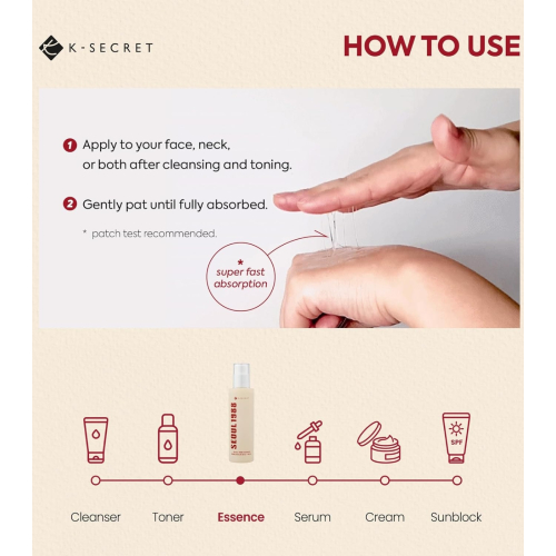 K-Secret - *Seoul 1988* - Essence Snail Mucin 97% + Rice