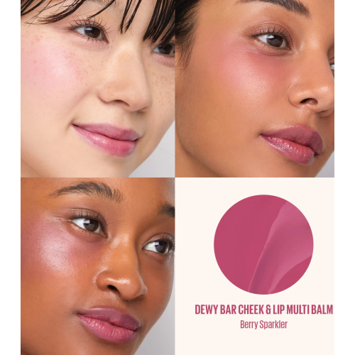 Kaja - Multi-stick lip and cheek balm Dewy Bar - Berry Sparkler