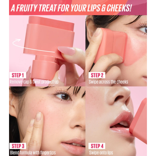 Kaja - Multi-stick lip and cheek balm Dewy Bar - Cranberry Cooler