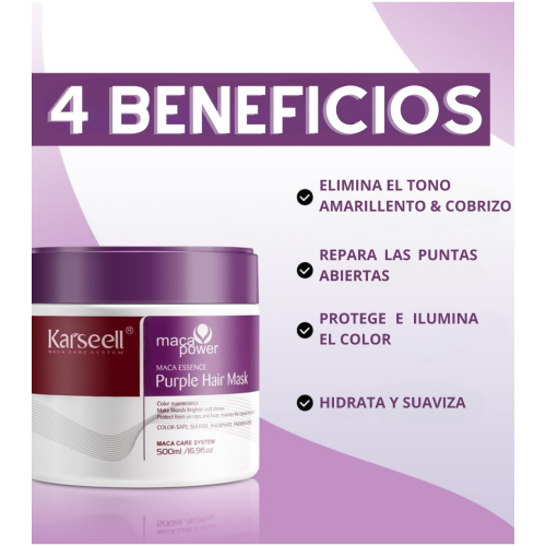 Karseell - *Maca Power* - Neutralizing violet mask Blonde