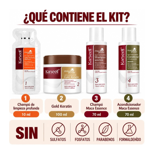 Karseell - *Maca Power* - Straightening Treatment Set Straightening Kit