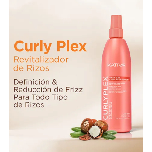 Kativa - *Curly Plex* - Curl Reactivating and Anti-Frizz Spray - Curly Hair