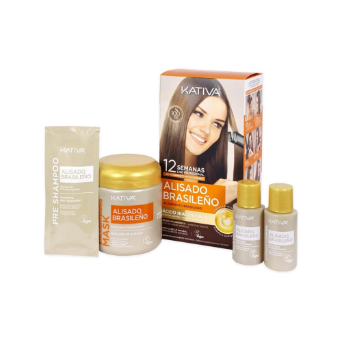 Kativa - Brazilian straightening kit with Glyoxylic and plant keratin