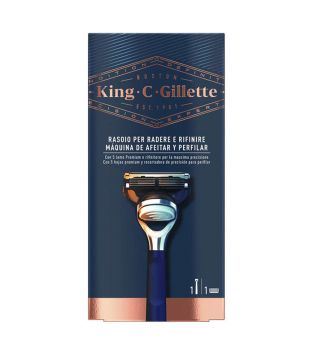 King C. Gillette - Gift set with razor + soft beard balm + socks