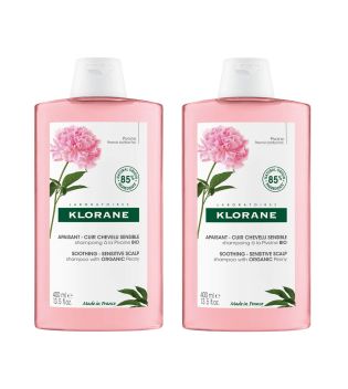 Klorane - Organic Peony Soothing Shampoo Duo - Sensitive and irritated scalp