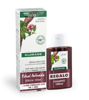 Klorane - Anti-hair loss ritual set serum + shampoo