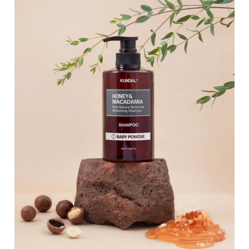 Kundal - Refreshing Shampoo Honey & Macadamia - Baby Powder