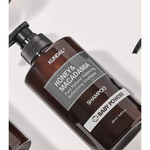 Kundal - Refreshing Shampoo Honey & Macadamia - Baby Powder