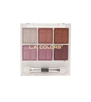 L.A Colors - 6 Color Eyeshadow palette - CES463: Delicate