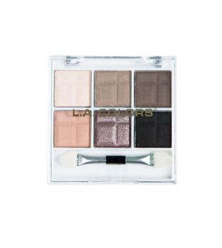 L.A Colors - 6 Color Eyeshadow palette - CES464: In The Nude