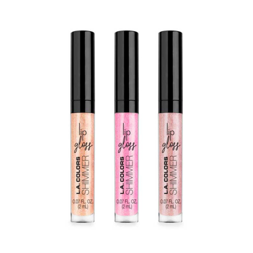 L.A Colors - Set of 3 Lip Glosses Glowin\' Glossies